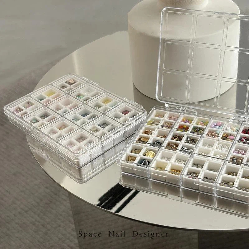 [New] 24/36/48Grids Nail Decor - đánh giá và giá Tech Accessories Box
