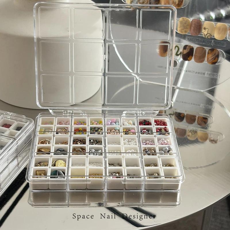 [New] 24/36/48Grids Nail Decor - đánh giá và giá Tech Accessories Box