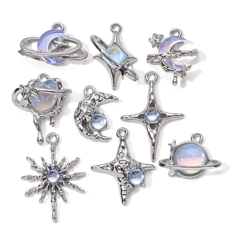 9pcs New Star Moon Enamel Char - đánh giá và giá Y2K Tech Accessories