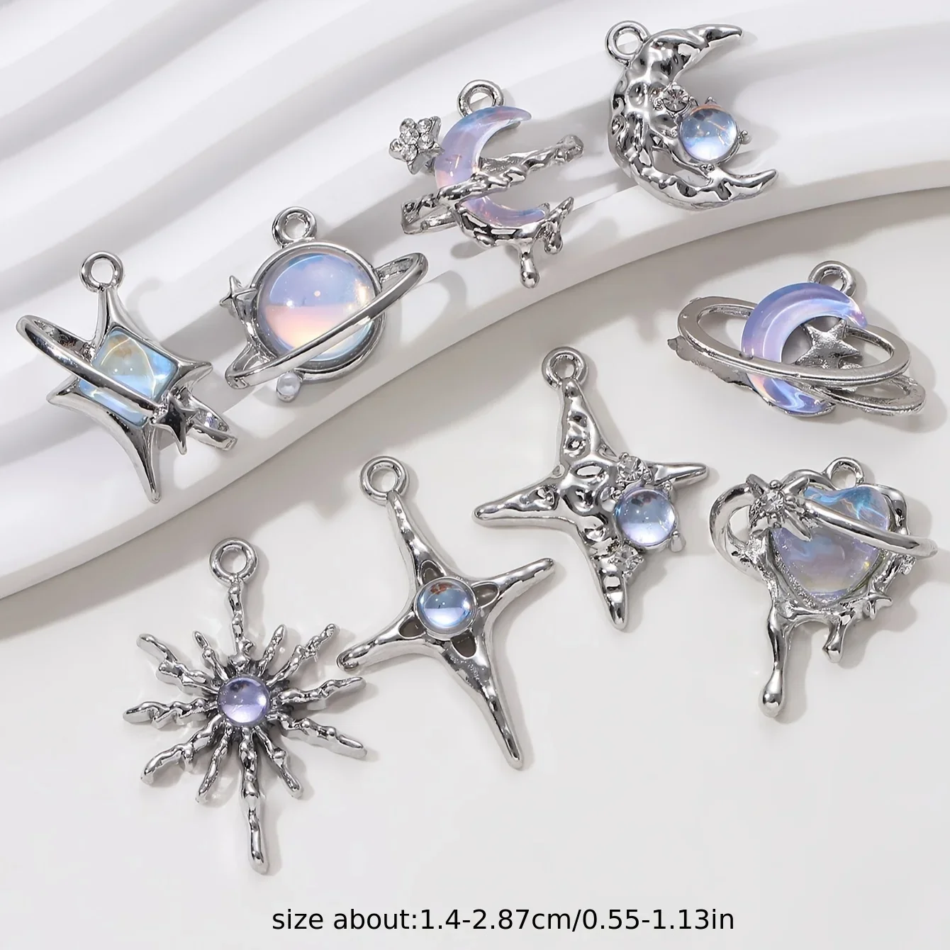 9pcs New Star Moon Enamel Char - đánh giá và giá Y2K Tech Accessories