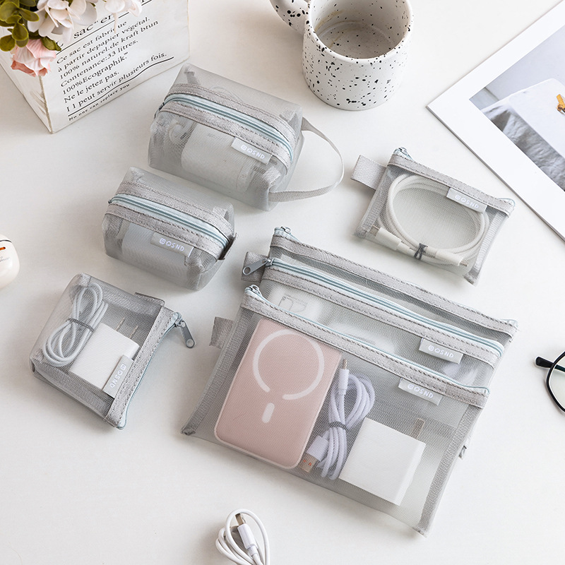 Gray Mesh Organizer Bags – for - đánh giá và giá Tech Accessories Case