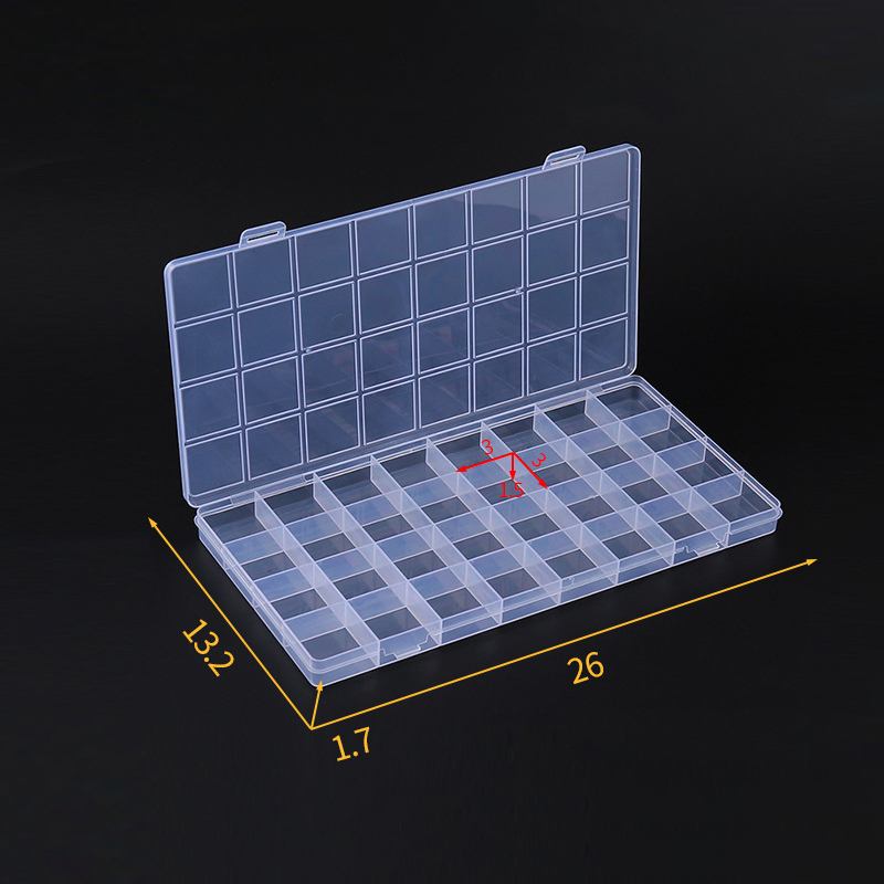 32/24/15 Grids Transparent Rec - đánh giá và giá Tech Accessories Box