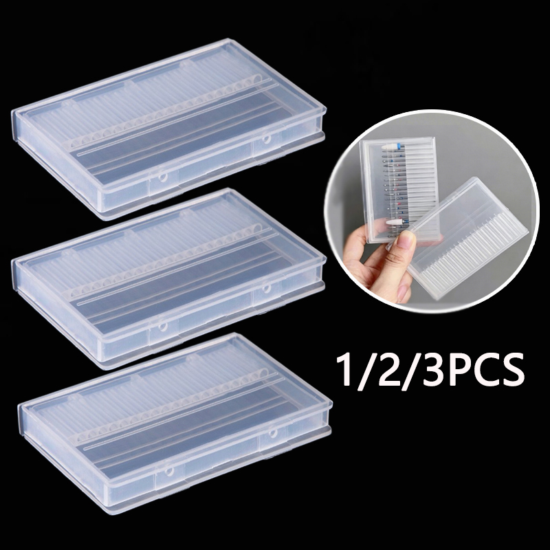 1/2/3PCS 20 Slots Clear Nail D - đánh giá và giá Tech Accessories Box