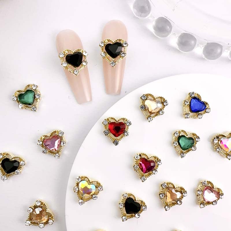 10pcs Luxury Alloy Nail Charms - đánh giá và giá Y2K Tech Accessories